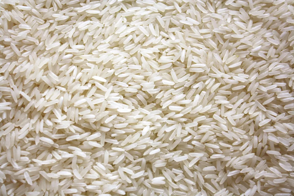 Long-grain Basmati rice